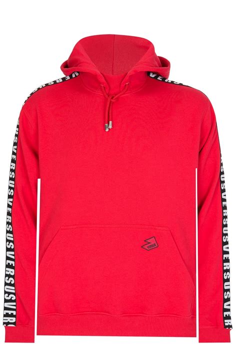 versus versace red hoodie|versace hoodie men's sale.